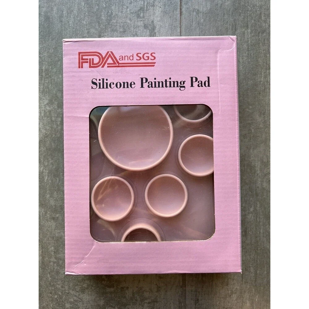 Silicone Painting Mat Large Craft Mat Paint Cup Brush Pen Holder Easy Clean Kids